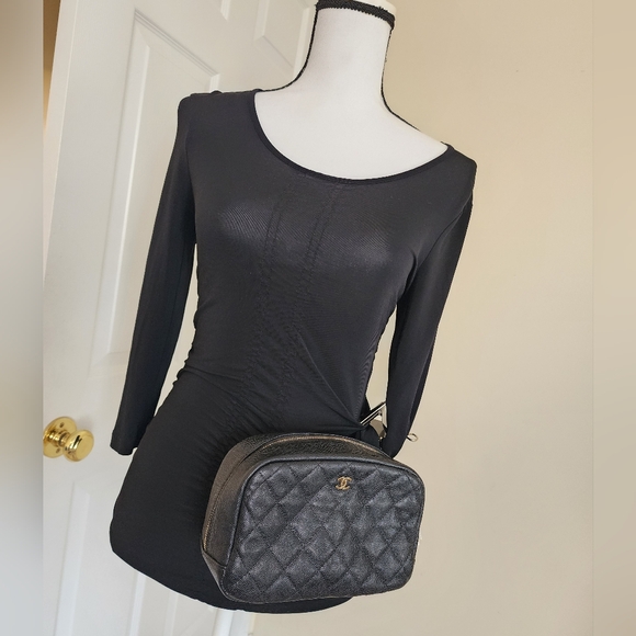 CHANEL Large Matelasse Caviar CC Zip Pouch Clutch Bag ENTRUPY COA - Picture 13 of 15